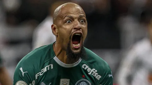 Ex-Palmeiras, Felipe Melo é sincero ao comentar pênalti em Vitor Roque: "Isso é lance para..."<br />
(Photo by Miguel Schincariol/Getty Images)