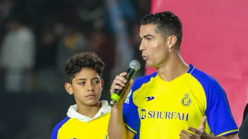 Filho de Cristiano Ronaldo também é jogador do Al-Nassr. Foto: Yasser Bakhsh/Getty Images