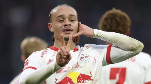 Meia-ofensivo Xavi Simons, do RB Leipzig, alvo do Liverpool (Photo by Maja Hitij/Getty Images)