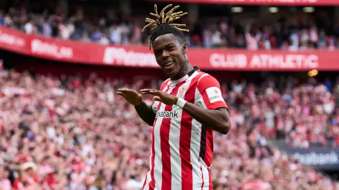 Nico Williams em partida pelo Athletic Club