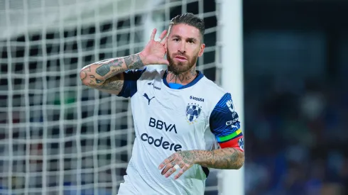 Sergio Ramos após marcar gol pelo Monterrey