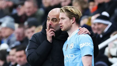 De Bruyne prepara despedida do Manchester City com Guardiola. Foto: Alex Livesey/Getty Images
