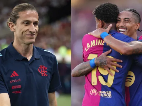 Filipe Luís coloca Pulgar com nível para atuar ao lado de Lamine Yamal e Raphinha
