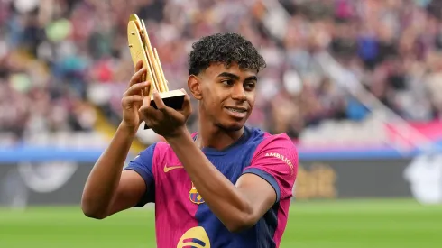 De Jong fala de comparação de Lamine Yamal com Messi. Foto: Alex Caparros/Getty Images