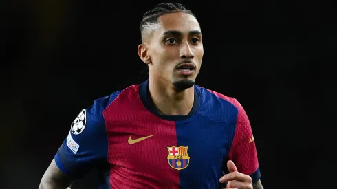 Barcelona aceita vender Raphinha para outro grande clube europeu por R$ 743 milhões (Photo by David Ramos/Getty Images)