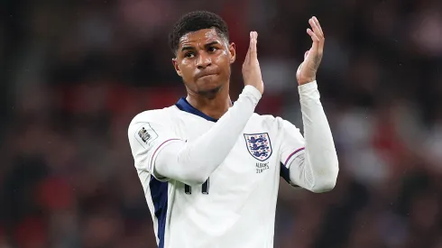Marcus Rashford atuando pela Inglaterra (Photo by Julian Finney/Getty Images)