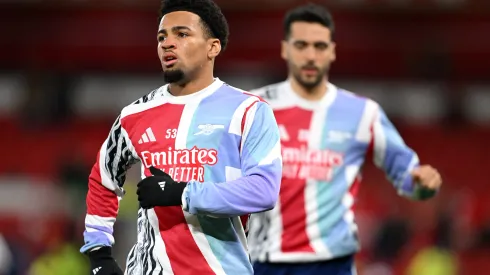 Ethan Nwaneri, jogador do Arsenal (Photo by Michael Regan/Getty Images)