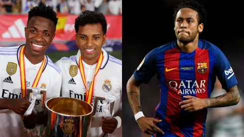 Foto Vini Jr e Rodrygo:  Fran Santiago/Getty Images; e Foto Neymar:  David Ramos/Getty Images
