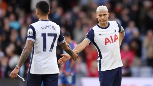 Romero e Richarlison juntos no Tottenham. Foto: Warren Little