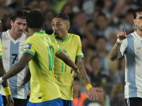 Rodrygo e Paredes trocam farpas e argentino dispara: "Você não tem nada"