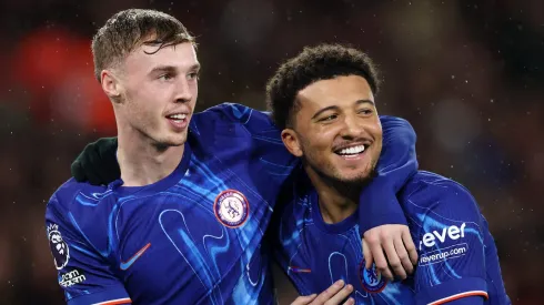 Jadon Sancho e Cole Palmer, do Chelsea (Photo by Michael Steele/Getty Images)