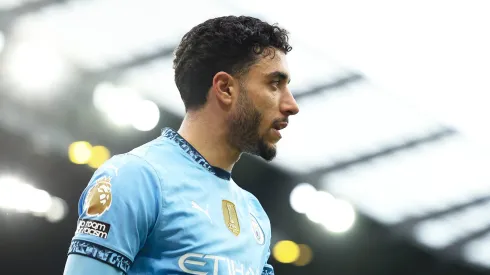 Omar Marmoush durante partida pelo Manchester City