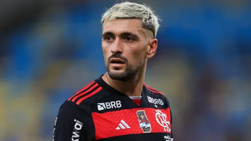 Arrascaeta em ação pelo Flamengo.