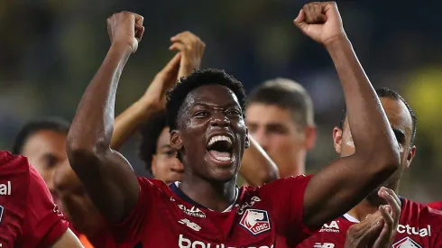 Jonathan David, atacante do Lille e alvo do Barcelona (Photo by Ahmad Mora/Getty Images)