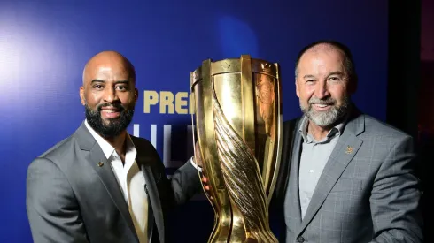 Presidente Augusto Melo do Corinthians e Fabinho Soldado na Festa de Premiação do Paulistão 2025 – Foto: Alexandre Battibugli/Ag. Paulistão