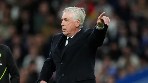 Carlo Ancelotti durante jogo do Real Madrid pela La Liga