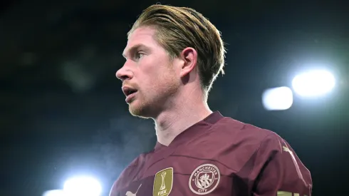 Kevin De Bruyne durante jogo do Manchester City