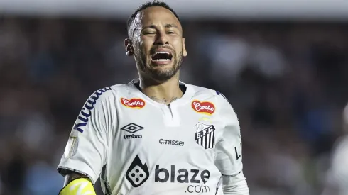 Neymar em jogo do Santos. Foto: Alexandre Schneider