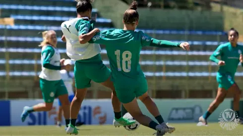 Treino das jogadoras do Palmeiras. Reprodução: YouTube