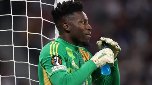 Goleiro Andre Onana, do Manchester United. (Photo by Michael Steele/Getty Images)