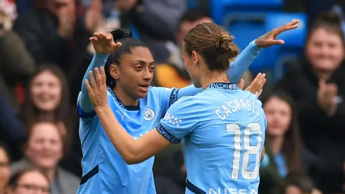 Manchester City de Kerolin enfrenta o United por vaga na final da Women’s FA Cup (Photo by Carl Recine/Getty Images)