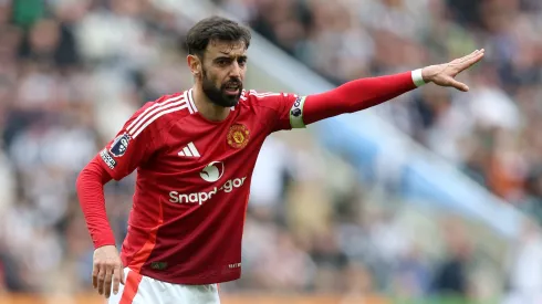 Bruno Fernandes em campo pelo United (Photo by George Wood/Getty Images)