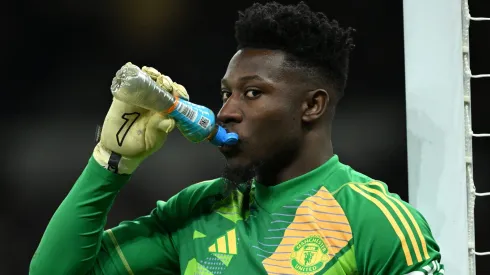 Goleiro do Manchester United, André Onana. (Photo by Justin Setterfield/Getty Images)