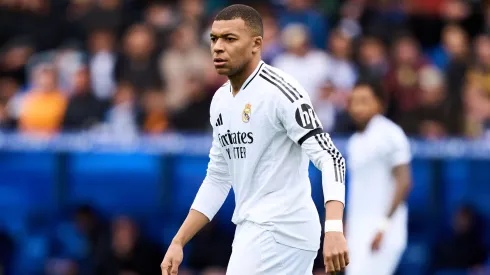 Kylian Mbappé durante jogo do Real Madrid
