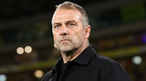 Hansi Flick, treinador do Barcelona. (Photo by Florencia Tan Jun/Getty Images)