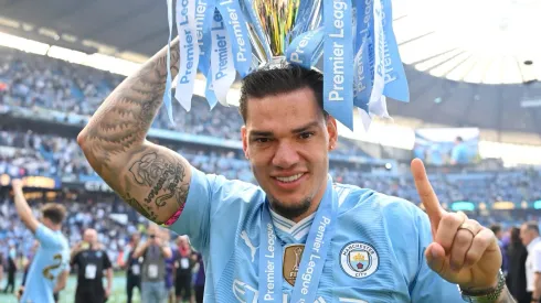 Ederson aceita deixar o Manchester City e se aproxima de acerto com o Al-Ittihad. (Photo by Michael Regan/Getty Images)