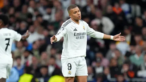 Kylian Mbappé durante jogo do Real Madrid