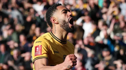 Matheus Cunha em partida pelo Wolverhampton