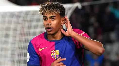 Lamine Yamal, atacante do Barcelona (Photo by Alex Caparros/Getty Images)