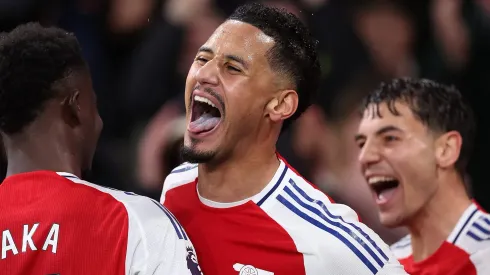 Zagueiro William Saliba, do Arsenal e alvo do Real Madrid (Photo by Julian Finney/Getty Images)