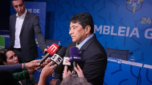 Ednaldo Rodrigues concede entrevista. Foto: Staff Images / CBF