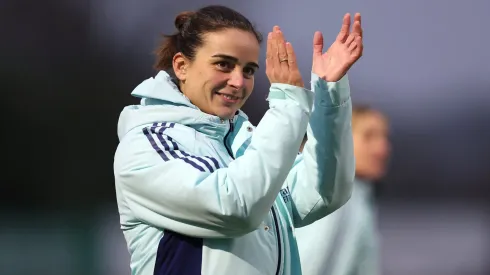 Técnica do Arsenal, Renee Slegers, se diz pressionada com a final da Women's Champions League (Photo by Tom Dulat/Getty Images)