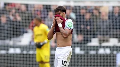 Lucas Paquetá chora no West Ham. Foto: Ryan Pierse/Getty Images