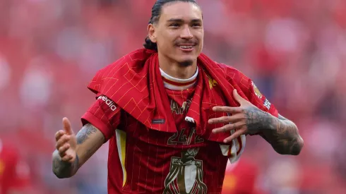 Darwin Núñez, atacante do Liverpool (Photo by Carl Recine/Getty Images)