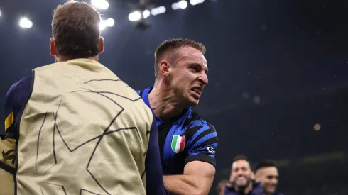 Davide Frattesi, o carrasco do Barcelona. Foto: Carl Recine/Getty Images