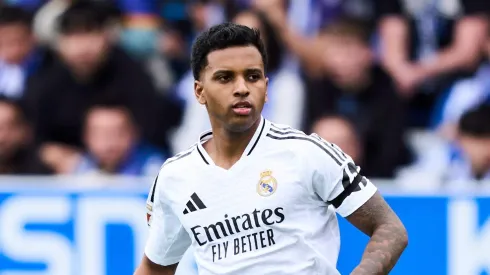 Rodrygo pode ser substituído. Foto: Juan Manuel Serrano Arce/Getty Images