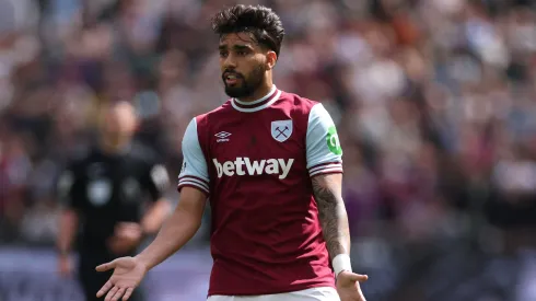 Lucas Paquetá em jogo do West Ham. Foto: Ryan Pierse