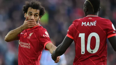 Salah e Mané quando atuavam juntos pelo Liverpool
