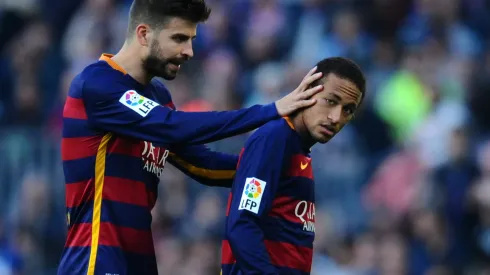 Piqué e Neymar quando atuavam juntos pelo Barcelona