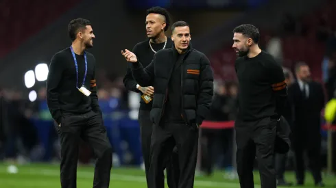 Ceballos, Éder Militão, Lucas Vázquez e Dani Carvajal, jogadores do Real Madrid