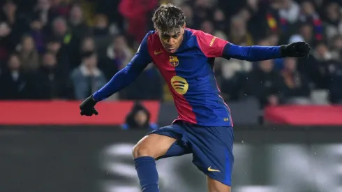 Fenômeno do Barcelona, Lamine Yamal se aproxima de uma renovação até 2030 em meio a uma temporada histórica. (Foto: David Ramos/Getty Images)