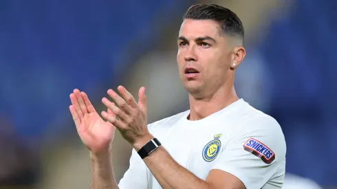 Cristiano Ronaldo no aquecimento pelo Al-Nassr