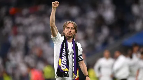 Luka Modrić em sua despedida do Santiago Bernabéu. Foto: Denis Doyle