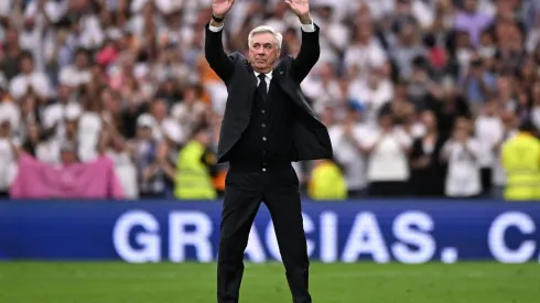 Ancelotti em sua despedida pelo Real Madrid