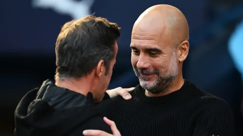 Guardiola ao lado de Marco Silva
