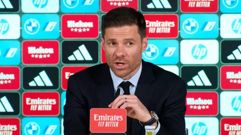Xabi Alonso durante apresentação no Real Madrid. Foto: Angel Martinez/Getty Images